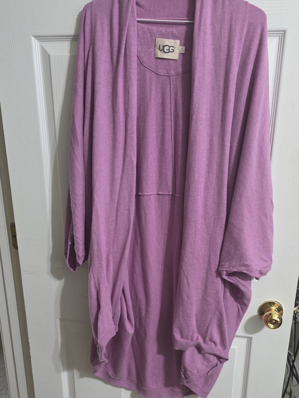 UGG Lavender Open Front Cozy Cardigan